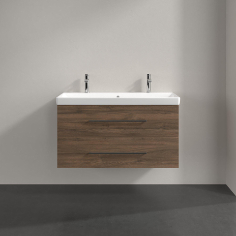 Villeroy & Boch Avento Meuble sous-lavabo - 2 tiroirs à extraction - 976 x 514 x 484 mm - Arizona Oak SW919829