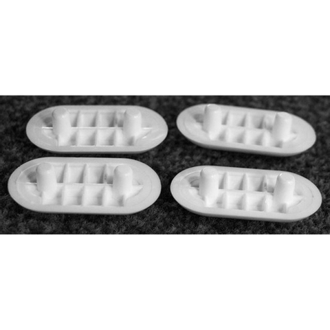 Geberit set - 4 buffers ovaal - wit 0220056