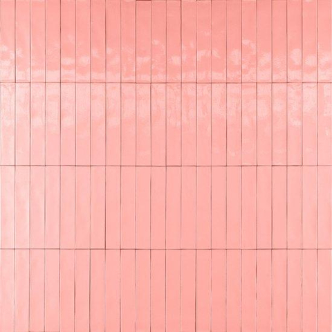 ÉCHANTILLON Ceralto Serrata Slate Carrelage sol et mur - 5X30cm - 10mm - Rectangle - Rose Brillant SW1220897