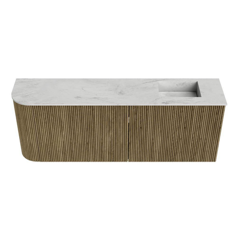 Mondiaz JOYA-DLUX 111.6cm toiletmeubel - ronding links kleur Dusk - Wastafel FAYE positie Rechts Zonder kraangat kleur Opalo. SW1423373