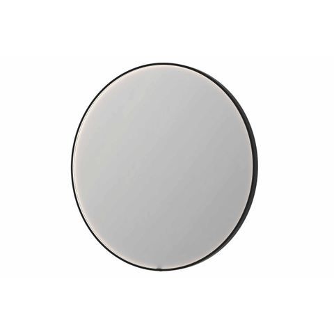 INK SP24 miroir – Ø 120 cm – LED indirecte – chauffage de miroir – Metal black brossé (anthracite) SW955853