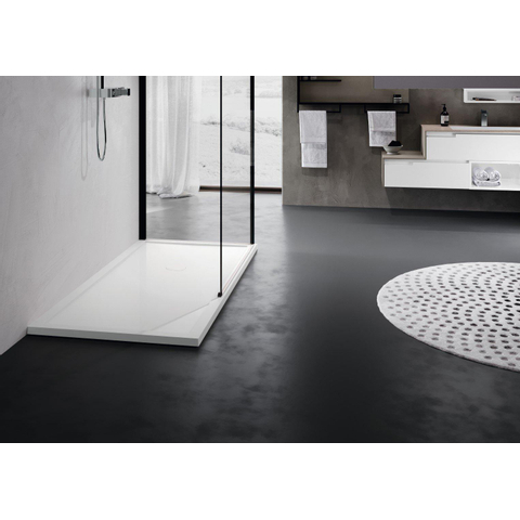 Novellini olympic plus Bac de douche Rectangulaire 120x70x12cm Pieds et Siphon inclus Acrylique Blanc 0336065