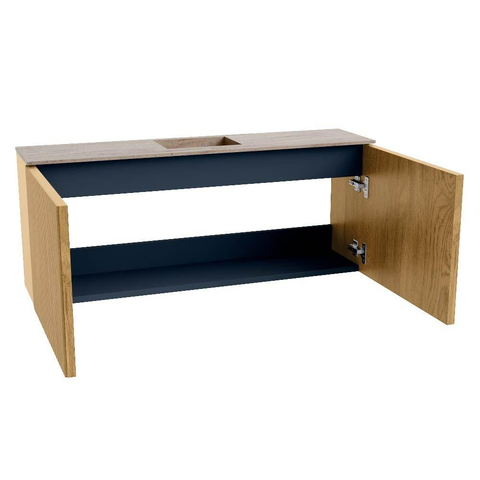 Mondiaz JOYA-DLUX 100cm toiletmeubel - kleur Oak - Wastafel FAYE positie Midden 1 kraangat kleur Saba. SW1424176