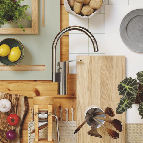 GROHE Wave Cosmo Mitigeur de cuisine - haut - chrome 4339261