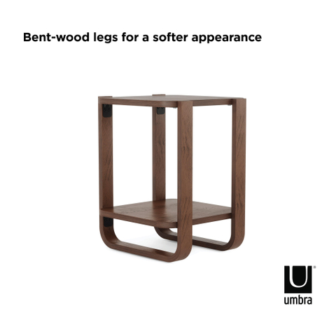Umbra Bellwood bijzetmeubel 42x38x53cm Multiplex Gerijpt walnoothout SHOROOMMODEL SHOW23698