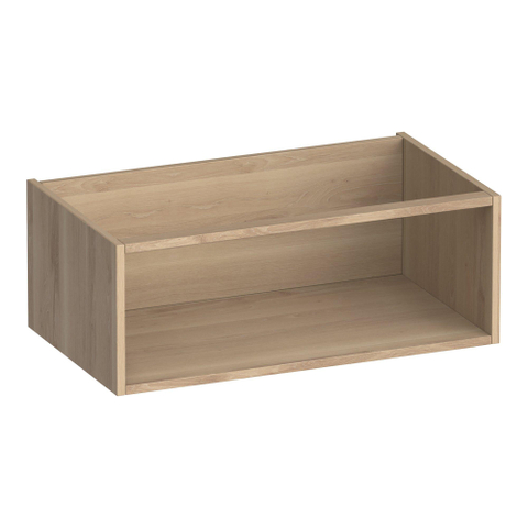 BRAUER Flourish armoire latérale - 80x30x45.5cm - avec 1 compartiment de rangement en chêne lamellé naturel SW445210