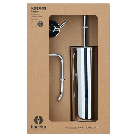 Haceka Kosmos Ensemble WC - 3 pièces - Chrome SW1177005