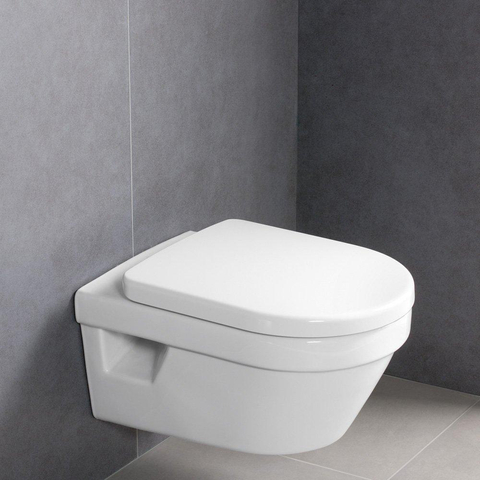 Villeroy & Boch Architectura toiletset Geberit inbouwreservoir toiletzitting Delta25 bedieningsplaat - glans wit SW225874