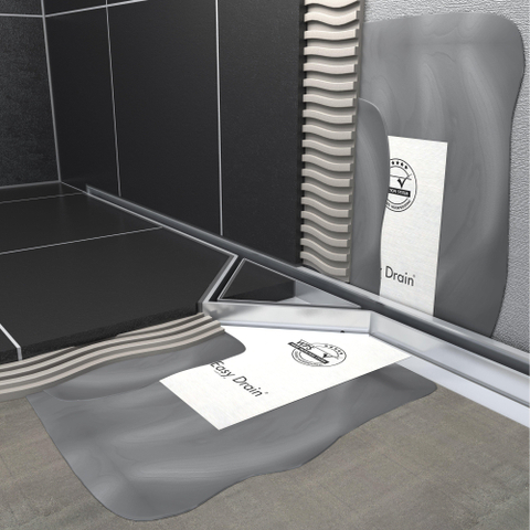 Easy Drain S line caniveau de douche 90cm avec grille zero pour carrelage GA36776