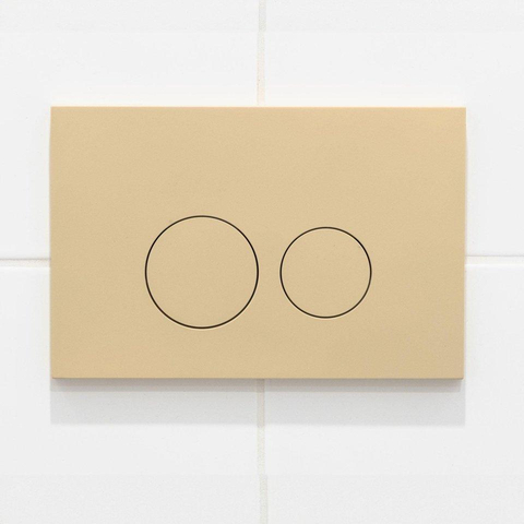 QeramiQ Dely Swirl Pack WC - 36,3x51,7cm - réservoir encastré Geberit UP720 Duofix Sigma - assise 35mm - plaque de déclenchement beige - boutons ronds - beige SW1412314