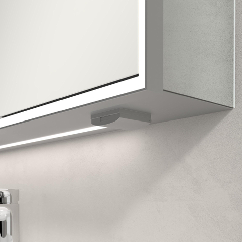 Villeroy & Boch My View Now My view spiegelkast - 100x75cm - 2 deuren - 2 contactdoos LED - zilver SW641581