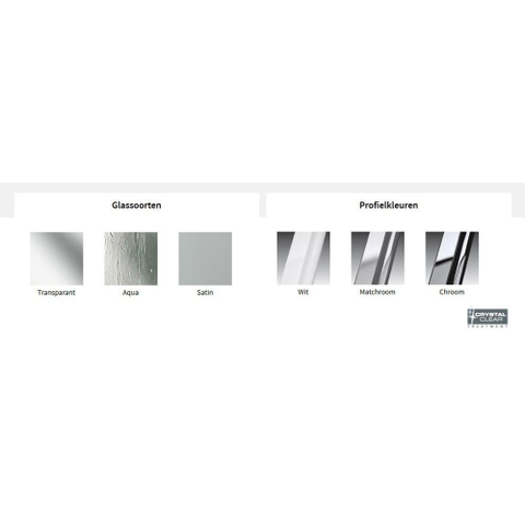 Novellini Young 2.0 2B porte pivotante 2 pièces pour niche 87/91x200cm chrome/transparente 0336259