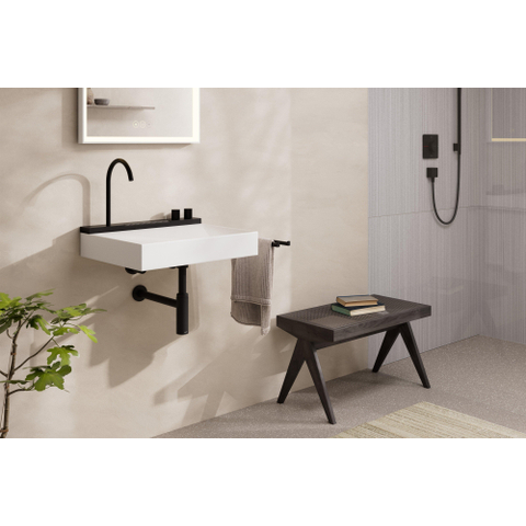 Hansgrohe Universeel Flowstar S Premium designbekersifon 5/4 met muurbuis - met rozet - mat zwart SW297538