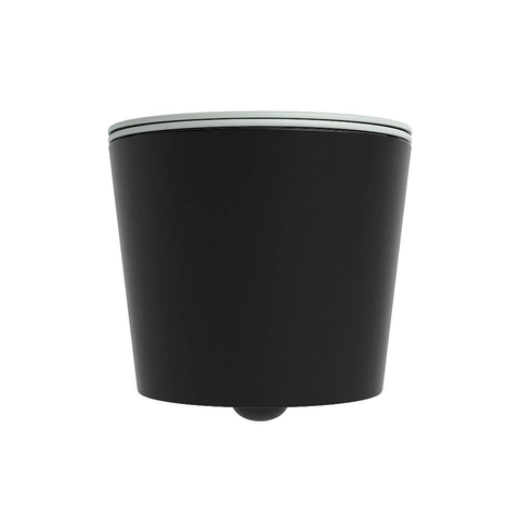 Mondiaz LAVIE hangtoilet – spoelrandloos – 36 x 53 cm – met softclose zitting – Urban (zwart), zitting Greey (lichtgroen/grijs) SW1208629