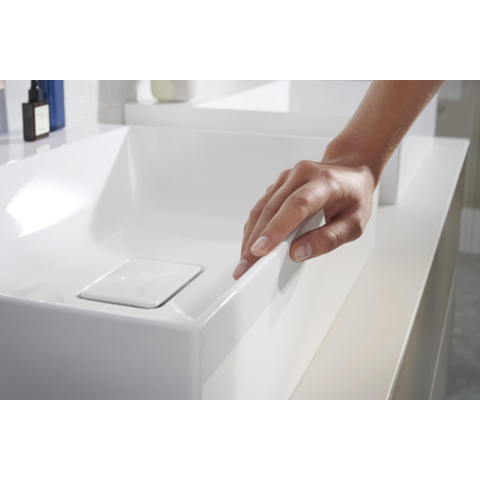 HansGrohe Xevolos E Lavabo à poser 600/480 sans trou pour robinet et trop-plein, SmartClean SW995488