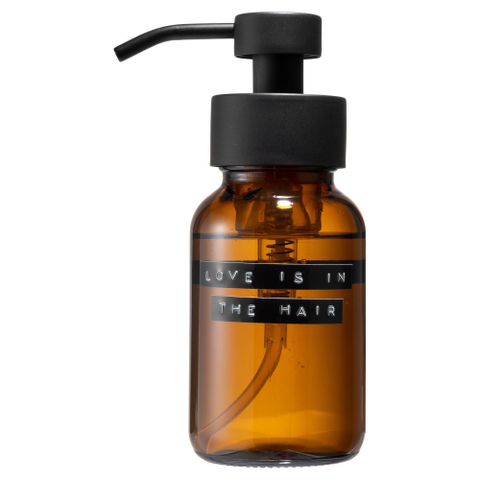Wellmark Shampoo bruin glas zwarte pomp 250ml LOVE IS IN THE HAIR Black label SHOWROOMMODEL SHOW25079