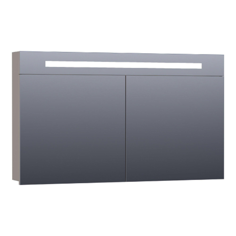 BRAUER Promise armoire de toilette – 119 x 70 x 15 cm – LED directe – Taupe mat SW371611