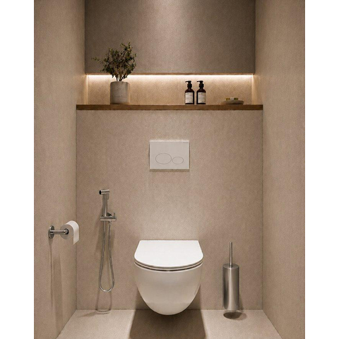 Wiesbaden 304 ensemble bidet avec douchette à main et flexible de douche en inox brossé 304 SW204104