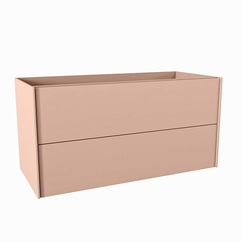 Mondiaz TENCE Meuble sous vasque - 110x45x50cm - 2 tiroirs - push to open - softclose - 1 découpe droite - Rosee SW1016310