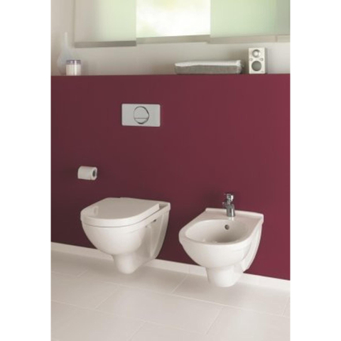 Villeroy & Boch O.NOVO Closet met GROHE reservoir inclusief Cosmopolitan wc bedieningsplaat chroom SW450878