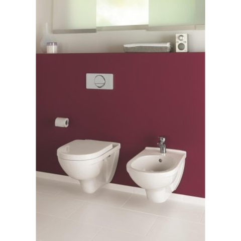 Villeroy & Boch O.novo Closet - met GROHE reservoir inclusief Cosmopolitan wc bedieningsplaat - chroom (wit) SW450878