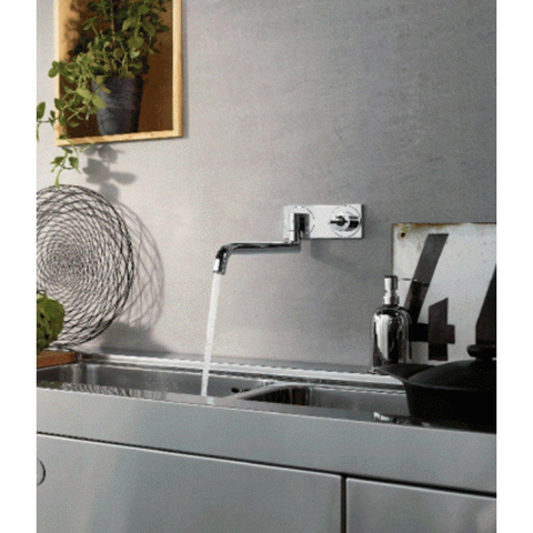 AXOR Uno 2 élément de finition pour robinet de cuisine encastré avec bec pivotant chrome 0451338