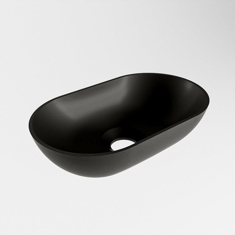 Mondiaz POOLE waskom - 30x18x8cm - ovaal - opbouw - Solid Surface urban SW793361