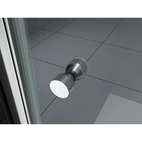 Wiesbaden Between Nisdeur - 80x200cm - 8mm - nano helder glas - chroom SW20650