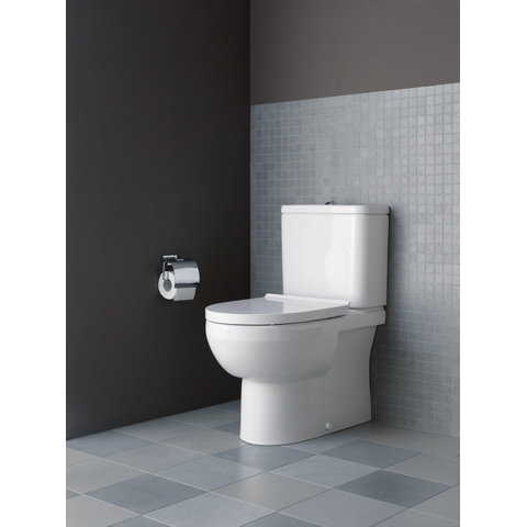 Duravit No.1 DuraStyle Basic WC-zitting - 37.3x43x4.3cm - kunststof - wit glanzend SW242800