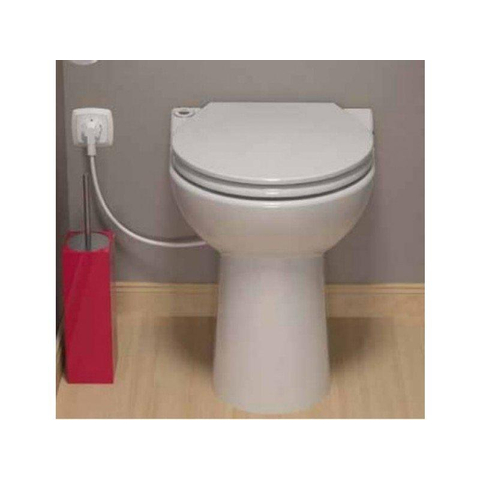 Sanibroyeur Sanicompact C43 Broyeur sanitaire dans WC sur pied avec abattant Eco 0620214