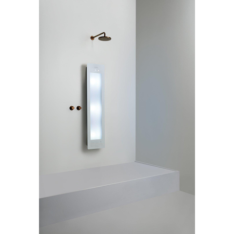 Sunshower Round Plus L infrarouge + lumière UV en saillie incl. Support mural 185x33x12cm corps entier White SW769467