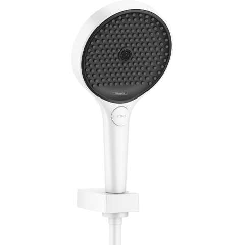 Hansgrohe RainFinity Badset - met PowderRain - 130 - 3jet - handdouche - met wandhouder - met doucheslang - 160cm - mat wit SW358896