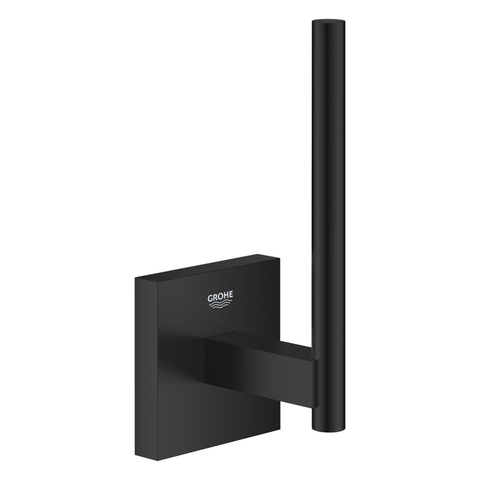 GROHE Start Cube porte-rouleau de réserve - 1 rouleau - noir mat SW1126938