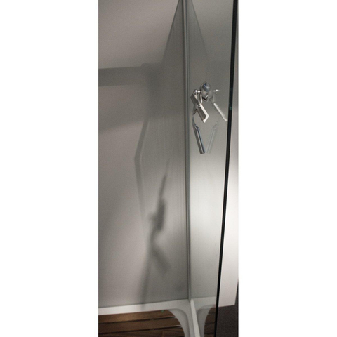 Adema Luxam Raclette de douche avec support ventouse chrome SW20742
