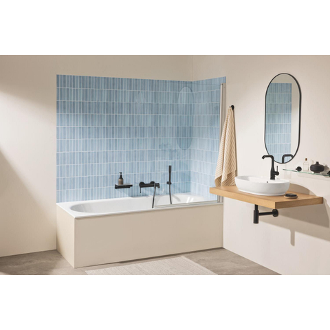 GROHE Essence New wastafelkraan - l-size - hoog - met waste - mat zwart SW1477508