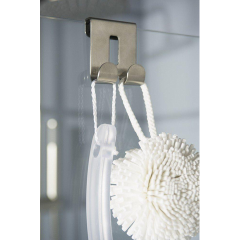 Haceka Selection Double crochet pour douche à l'italienne chromé mat HA402002