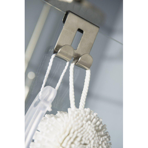 Haceka Selection Double crochet pour douche à l'italienne chromé mat HA402002