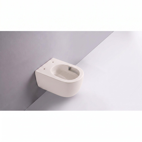QeramiQ Dely Swirl Wandclosetset - 36.5x53cm - diepspoel - rimless - slim softclose zitting - linnen SW1590132