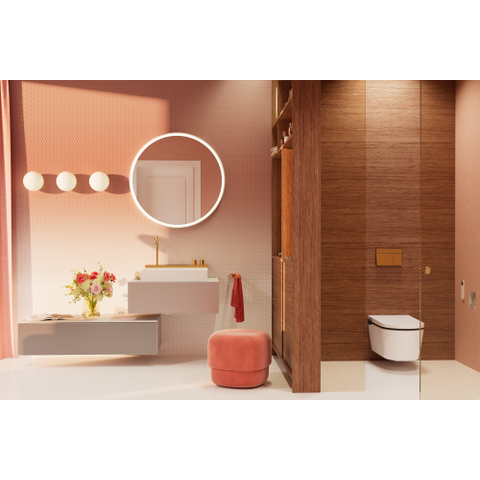 Hansgrohe AddStoris Q handdoekhouder 2-lids - geborsteld brons SW651139