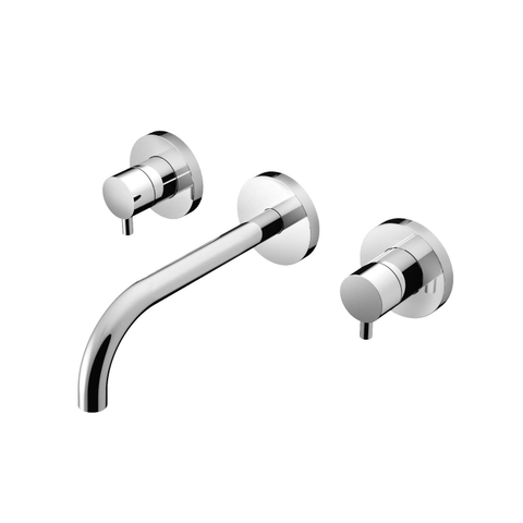 Hotbath Laddy inbouw wastafelmengkraan 3-gats met inbouwbrug chroom OUTLET STORE18354