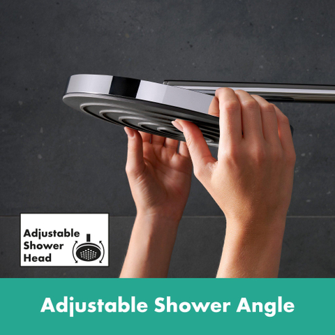 Hansgrohe Pulsify S Puro Puro1jet - showerpipe - ecosmart - 260 - thermostatisch - 3jet - handdouche en doucheslang - 160cm - thermostaat - chroom (zwart) SW1151867