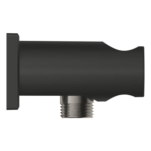 GROHE Rainshower wandaansluitbocht - vierkant - met houder - mat zwart SW1477516