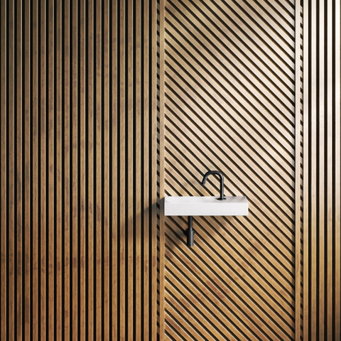 Clou Vale Lave-main 45cm avec trou pour robinet à droite Céramique Blanc brillant SW451462