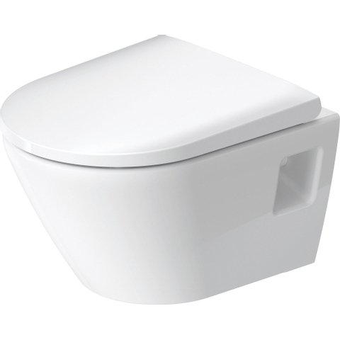 Duravit D-neo Wandcloset - diepspoel - rimless - 37x48x40cm - glans wit SW640515