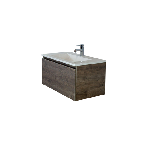 H&R Badmeubelen Thin wastafel kunststeen 80,5x2x45,5cm wit glans 1krg SW458026