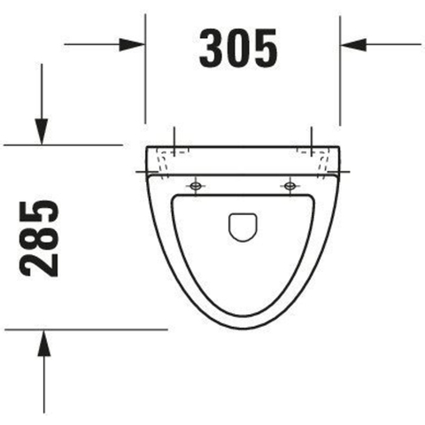 Duravit Fizz Urinoir Fizz afzuigend - voor deksel - met bevestiging - met achterinlaat - wit 0290140