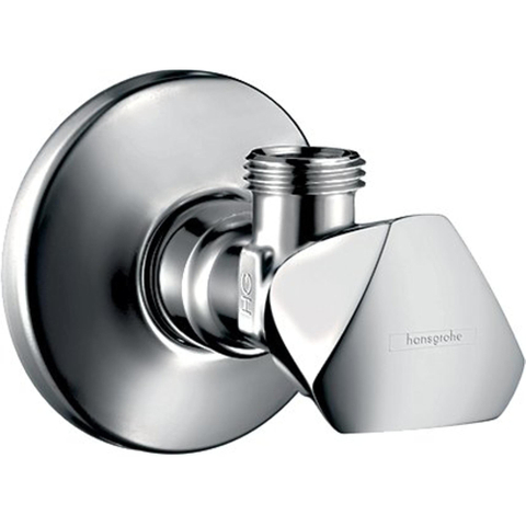 Hansgrohe Hoekstopkraan E - met G 3/8 aansluiting - hoogglans chroom 0450058