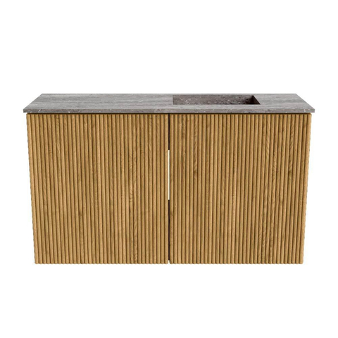 Mondiaz JOYA-DLUX 70cm toiletmeubel - kleur Oak - Wastafel FAYE positie Rechts 1 kraangat kleur Oza. SW1424085
