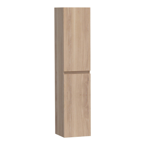 Saniclass Solution Badkamerkast - 160x35x35cm - 2 links- rechtsdraaiende deuren - hout - Smoked oak SW392912
