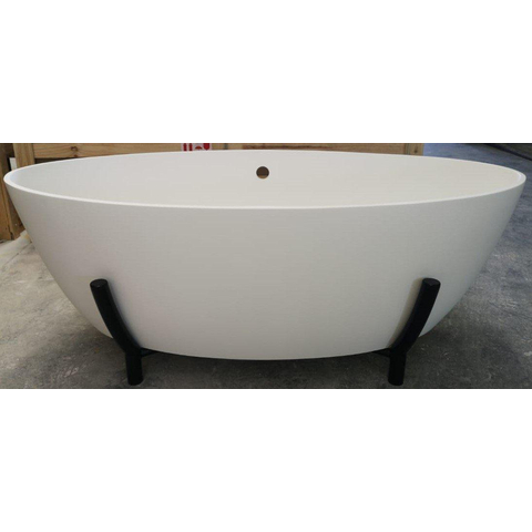 Crosstone rob bain libre 151x76x46cm solid surface matt white SW369770